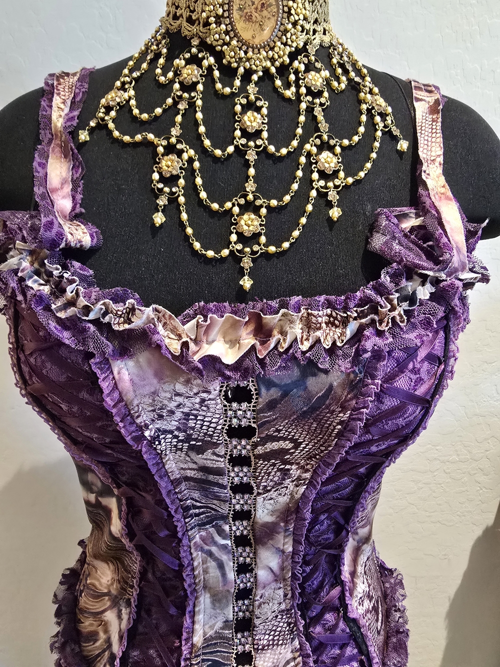 Vintage Lace Corset from Paris